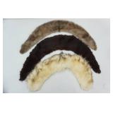 3 fur collars