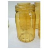 Quart Canning Jars 10ct (green & yellow)