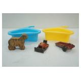 vintage metal toys
