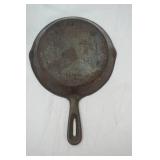 Cast Iron Bacon Press and 6.5" Diameter Cast Iron Pan
