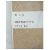 80ct MDF Rosettes 7/8" x 2.5"
