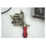 Tattoo Gun with Skull Piece