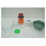 Pyrex Bowls & Colander