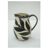 Melanie McEvoy Carved Pottery Pitcher 7" tall