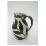 Melanie McEvoy Carved Pottery Pitcher 7" tall