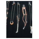 Paparazzi Jewelry Lot: Necklace & Earrings Sets (orange & silver color)