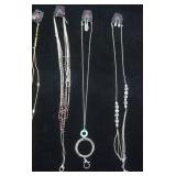 Paparazzi Jewelry Lot: Lanyard Necklace & Earrings Sets (6ct gold toned/silver toned)