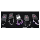 Paparazzi Jewelry Lot: 9ct. Silver Toned & Purple NEW