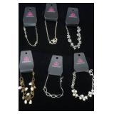 Paparazzi Jewelry Lot: 6ct White/Metallic Color NEW