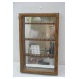 Mirrored Souvenir Spoon Cabinet