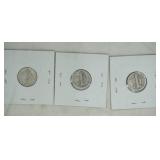 1945 Mercury Dimes (3ct)