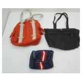 Nine West Purse, Vintage Bathroom Travel Bag, Black Tote