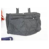 Nine West Purse, Vintage Bathroom Travel Bag, Black Tote