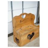 Wooden Hearts Storage Bench