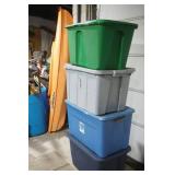 (4ct) XL Storage Totes with Lids