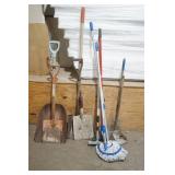 Shovels, Scoop, Small Rake, Squeegees, Mop
