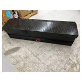Weather Guard 56 in. Gloss Black Aluminum Lo-Side Truck Tool Box (see pictures)