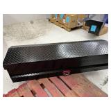Weather Guard 56 in. Gloss Black Aluminum Lo-Side Truck Tool Box (see pictures)