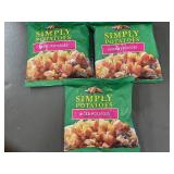 K - Lot of 3 Simply Potatoes Diced Potatoes 20 oz Bags