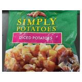 K - Lot of 3 Simply Potatoes Diced Potatoes 20 oz Bags