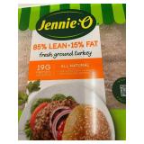 G - 2 Packs Jennie-O 85% Lean 15% Fat Fresh Ground Turkey 3 lbs Each