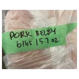 Frozen Pork Belly Slab 6 lbs 15.7 oz