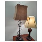 Thomasville Side Table and Table Lamps