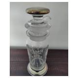 Heisey Orchid Pattern Sterling Silver Cocktail Shaker