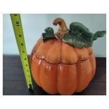Pumpkin Soup Toureen w/ Ladle and Serving Platter