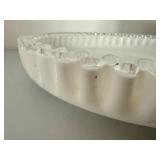 Vintage Fenton Silver Crest Ruffled Bowl/Serving Dish