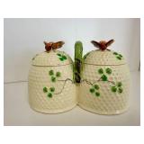 Honey Pots - including Vintage Double Honey Pot