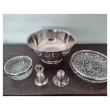 Silver Plated Colored Serving and Accent Pieces
