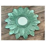 Metal Sunflower Mirror