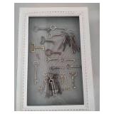 Shadow Box Filled with Skeleton Keys