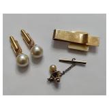 Cuff Links, Tie Tack & Tie Clip