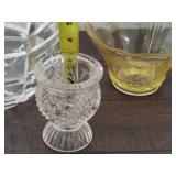 Assorted Crystal Serving Pieces/Decor