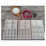 Jewelry Trays, Mirror & Hair Accessories