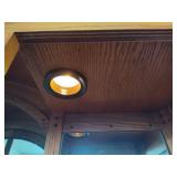 Shin Lee Oak Lighted China Cabinet