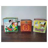 Vintage Jack-In-The-Boxes (Mother Goose, Bear & Snoopy)