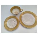 Vintage Bavaria Cup/Saucer/Dish Set & Hand Painted Cups