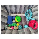 Assorted Pet Toys, Treats, Litter, Etc.