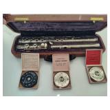 Vintage Flute w/Case & Pitch Instruments