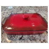 Two Ceramic Bakeware Dishes w/Lids