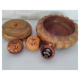 Hand Carved Wood Bowls & Decor