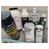 Lot of Assorted Enamel & Other Paints, Brushes & More