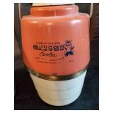 Vintage Minnow Bucket and Mascot Cooler Drink container