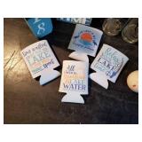 Lake Décor Lot, Koozies, Salt and Pepper Bobbers, Lake signs and more