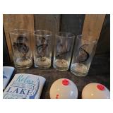Lake Décor Lot, Koozies, Salt and Pepper Bobbers, Lake signs and more