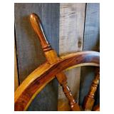 Large Wooden Ship Wheel New