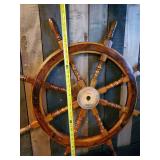 Large Wooden Ship Wheel New